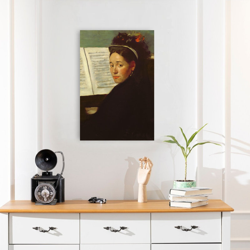 Mademoiselle Marie Dihau At The Piano, C.1869-72 Abstract Contemporary Wall Art Print, 60.96cm H x 40.64cm W