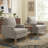 Accent Chair With Solid Wood Legs-116817609