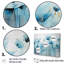 Cerulean Calm Poppy Dreams - Poppies, ensemble d'art sur toile-107749235-107749230