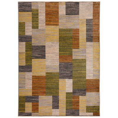 Mylah Washable Geometric Indoor Rug