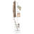 Coat Rack Freestanding, Coat Tree With Umbrella Holder, Metal Coat Rack Stand With 12 Hooks, White-1859501037