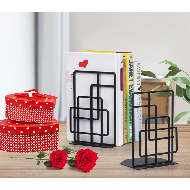 Metal Non-Skid Bookends