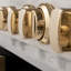 ZLINE Autograph 36" Legacy Dual Fuel Range in DuraSnow® w/ Black & Gold Accents