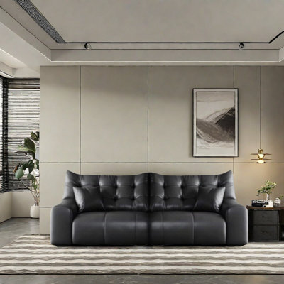Minimalist Black Cloud Sofa