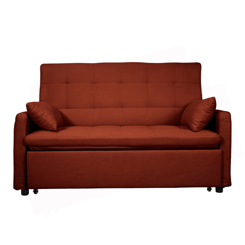 Pull-Out Sofa Bed, Red