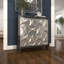 Armoire 2 portes à poignées en cristal Fellman