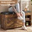 Leather Upholstered Bench with Shoe Storage