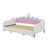 Twin Extending Modern Upholstered Princess Daybed With Crown Headboard And LED Lights-96171105