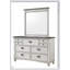 Magnifique commode 1 pièce à finition bicolore avec rangement spacieux et quincaillerie en nickel noir pour les chambres modernes