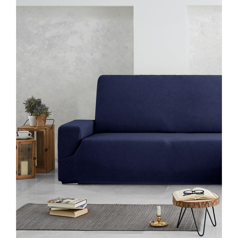 Milan Sofa Slipcover, Set 3+1+1 Seats, Blue