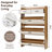 Two Drawers, Three-Fold Doors, Large Storage Shoe Cabinet, White-563239252