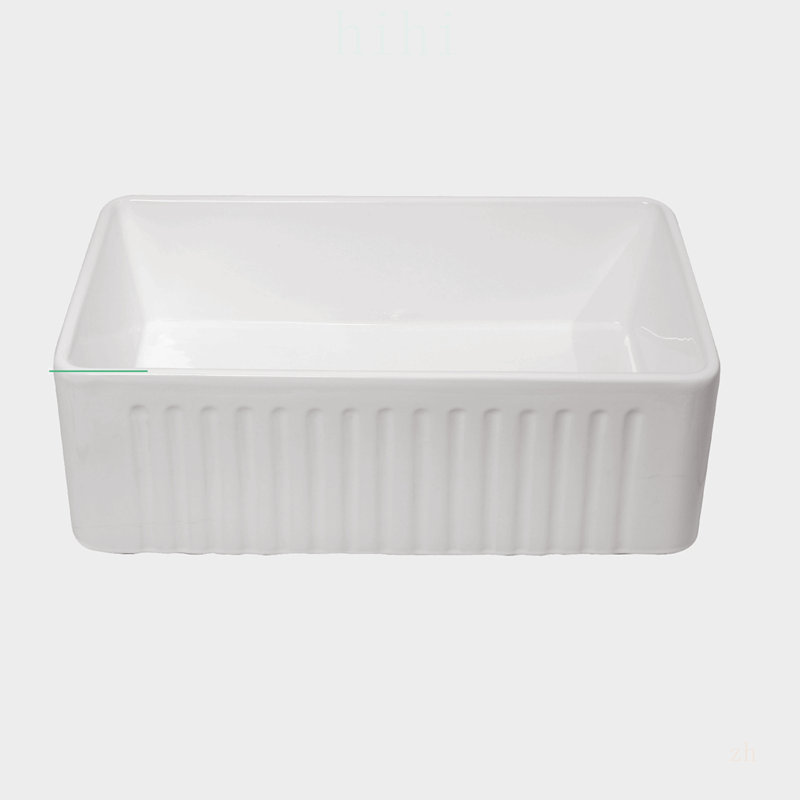 Évier de ferme réversible en porcelaine et céramique avec tablier avant pour une utilisation durable et élégante en cuisine