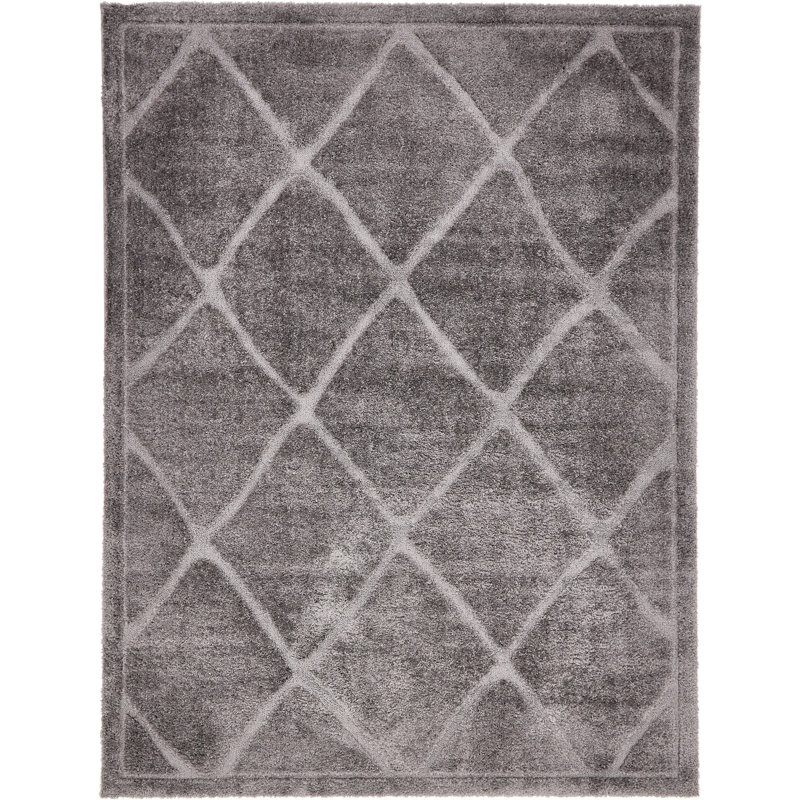 Tapis gris foncé Cand, Rectangle 5 pi 1 po x 8 pi