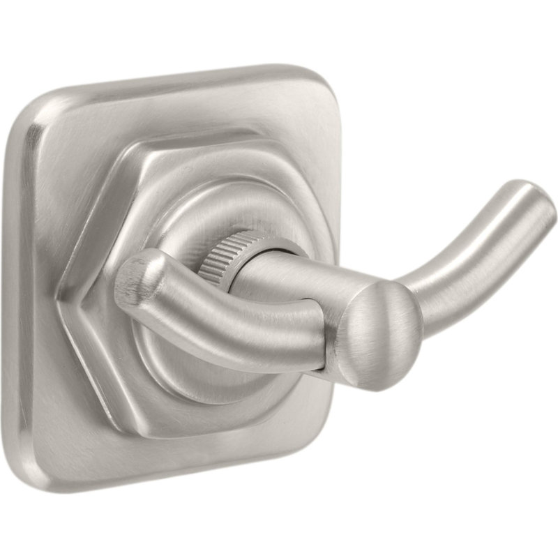 Steampunk Bay Double Robe Hook, Carbon