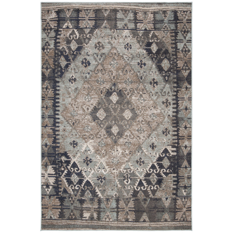 Tapis intérieur / extérieur Griffeth Performance Southwestern, Rectangle 4 pi x 6 pi