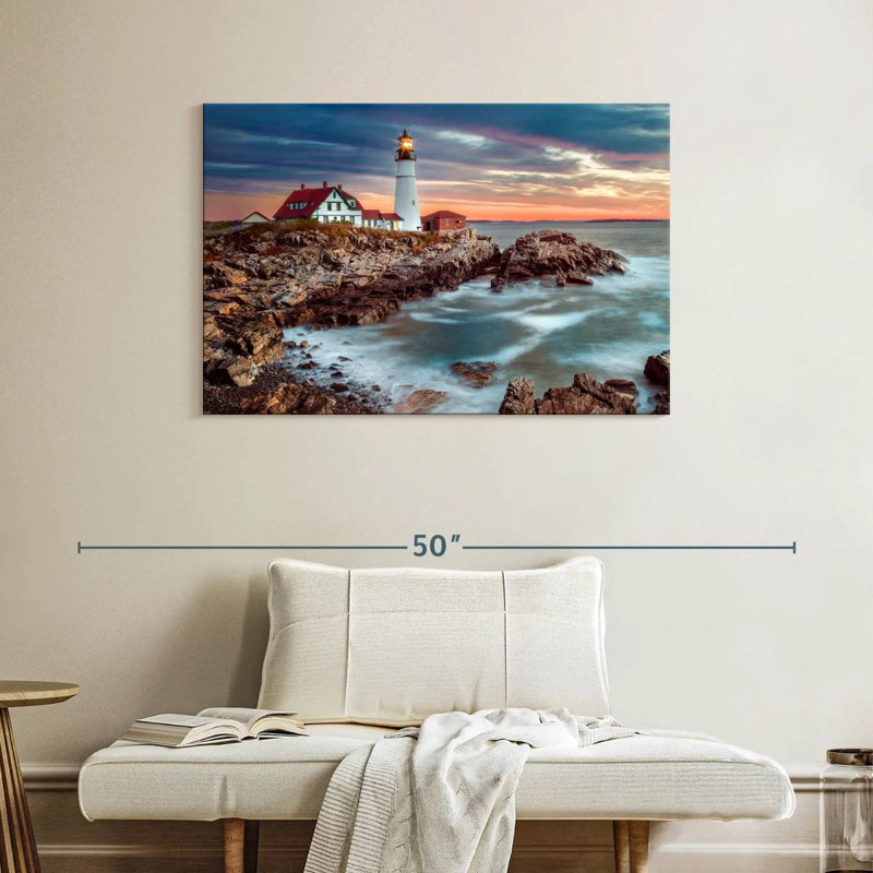 Aletra Cape Elizabeth PDX Stormy Sunrise, H 26 po x l 39 po