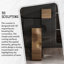 Armoire à vin en verre massif de luxe moderne, buffet minimaliste noir, armoire de rangement autoportante pour le salon-1388532149
