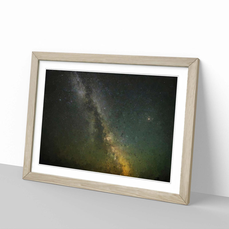 Stars over Mexico - Picture Frame Graphic Art Print, Oak Framed, 27cm H x 36cm W x 2cm D