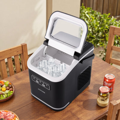Living And Home 26.46 Lb. Daily Production Cube Clear Ice Portable Ice Maker