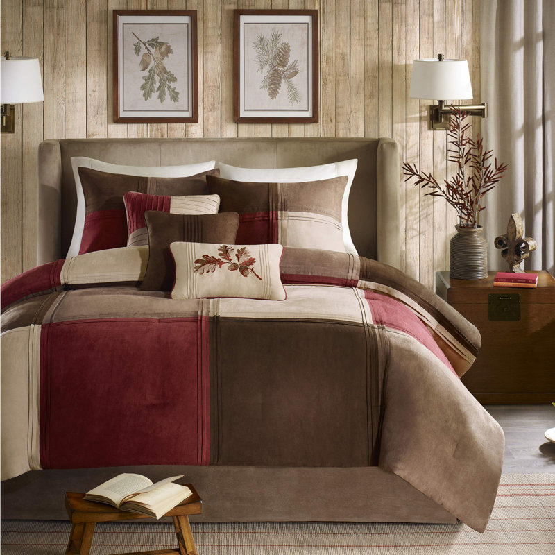 Jackson Blocks 7 Piece Comforter Set, Queen Comforter + 7 Additional Pieces