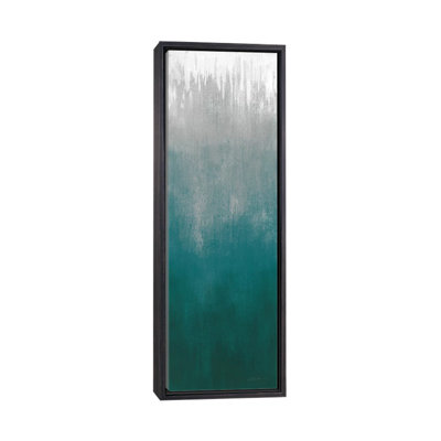 «Silver Wave I Green» par Silvia Vassileva, reproduction d'art panoramique sur toile