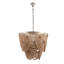 Luminaire suspendu lustre en bois de style bohémien classique à 4 lumières Shrout