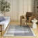 Copenhagen Flatwoven Wool Ivory Blue Modern Indoor Rug