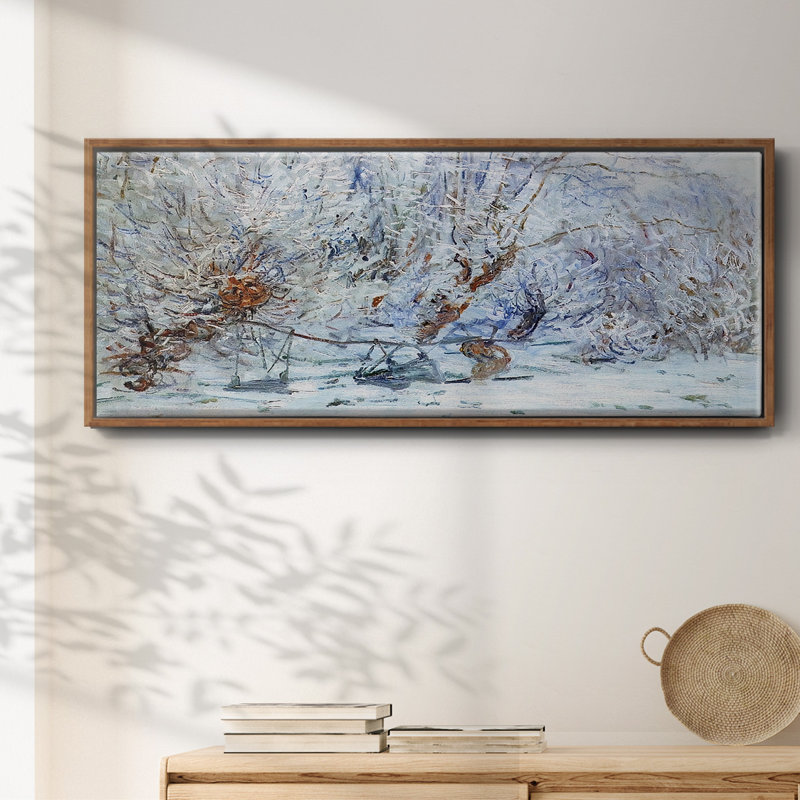 Le givre, 1885 - Toile encadrée, H 20 po x l 50 po