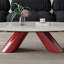 Table basse ovale en marbre gris-902964716