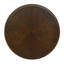 Table de bout ronde avec tablette brun