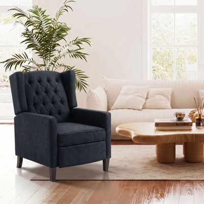 Fauteuil inclinable manuel 27 po avec garniture cloutée