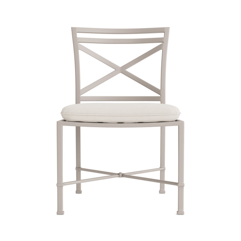 Venetian Outdoor Dining Side Chair, Fusion Natural, Tan, Dove Smooth