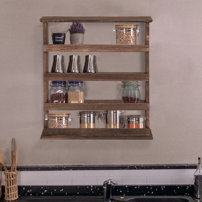 Vasco 5 Piece Pine Industrial Pipe Shelves