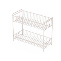 Rustic Brown Dual Tier Wire Spice Rack Jars Storage Organizer – MyGift