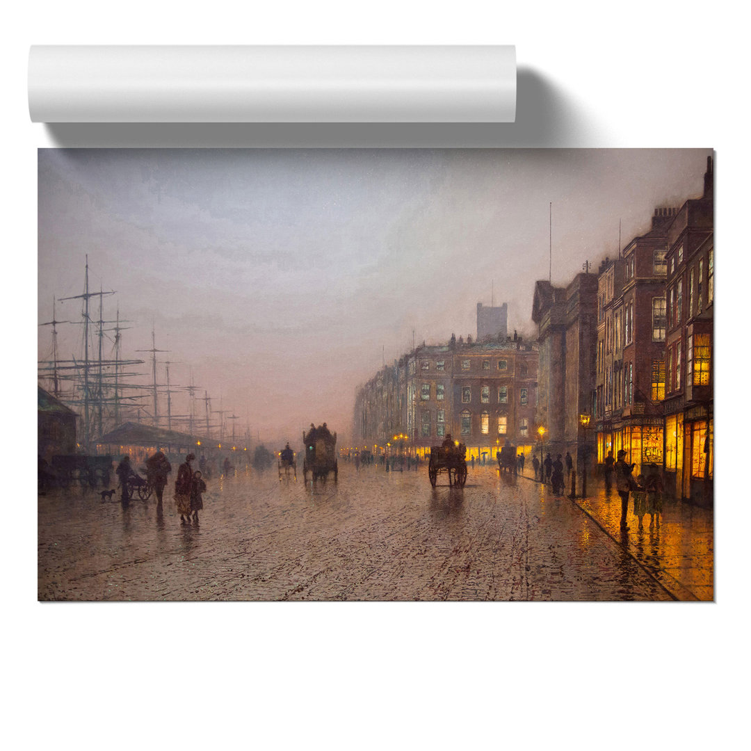 Street Scene by John Atkinson Grimshaw - Frameless Print