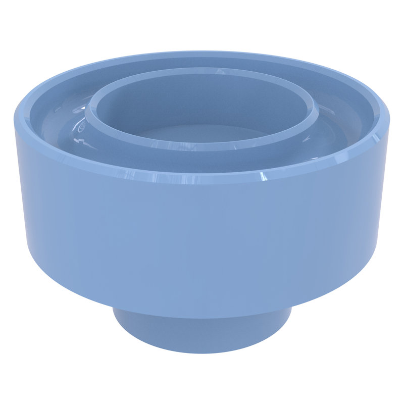 Photophore en laiton 1,75 po, Troll plat bleu