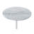 15.5"W End Table With Height Adjustable Gray Marble Textured Top