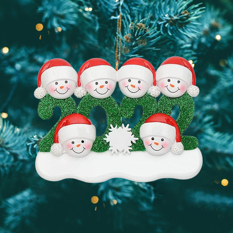 Ornement d'arbre de Noël 2022 Family