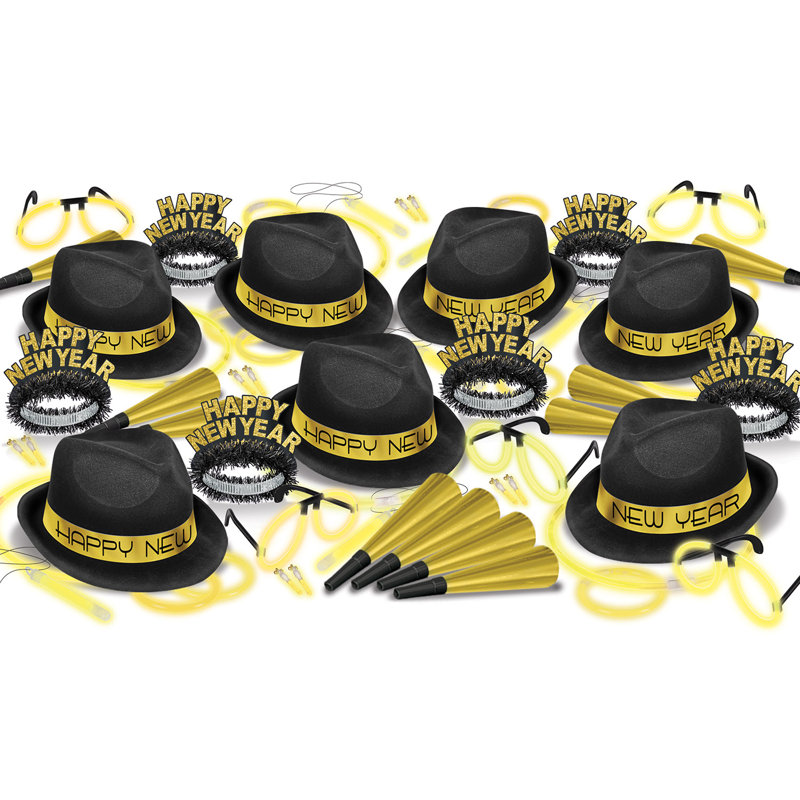 Assortiment lumineux pour 50, Noir / or
