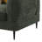 Chenille Upholstered Modern Track Arm Loveseat Green