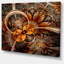 Abstrait art mural sur toile, impression fractale orange foncé - Fleur fractale orange foncé-20880457-33818926