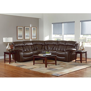Faux Leather Curved Sectional