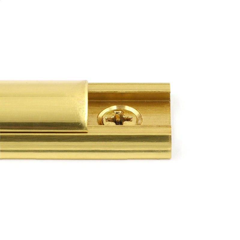 Boulon de surface, 4 po, laiton massif, finition laiton (paquet simple)