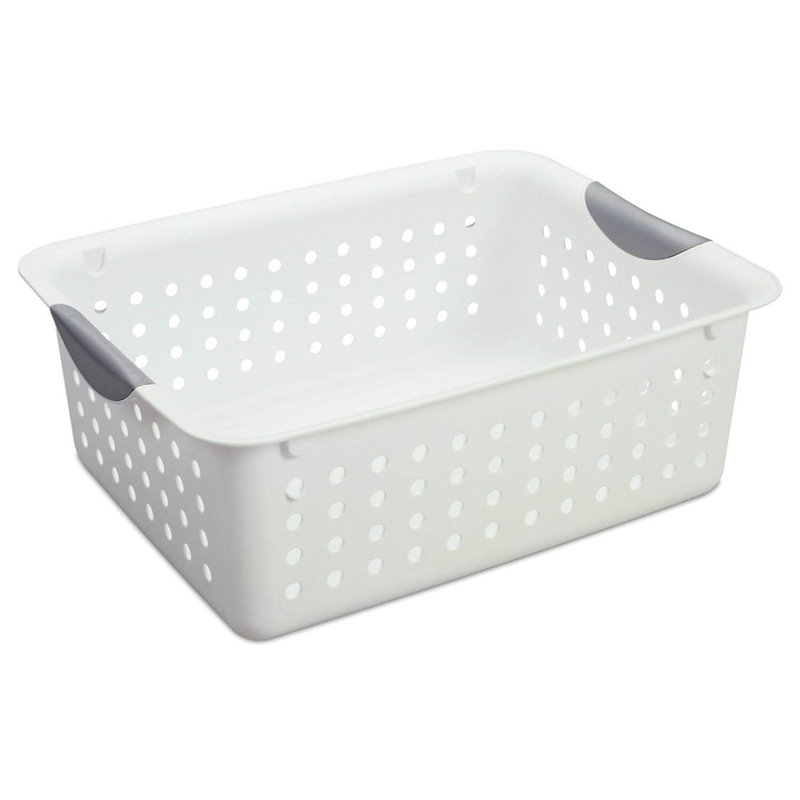 Paire de paniers de rangement pour bacs de rangement en plastique Sterilite