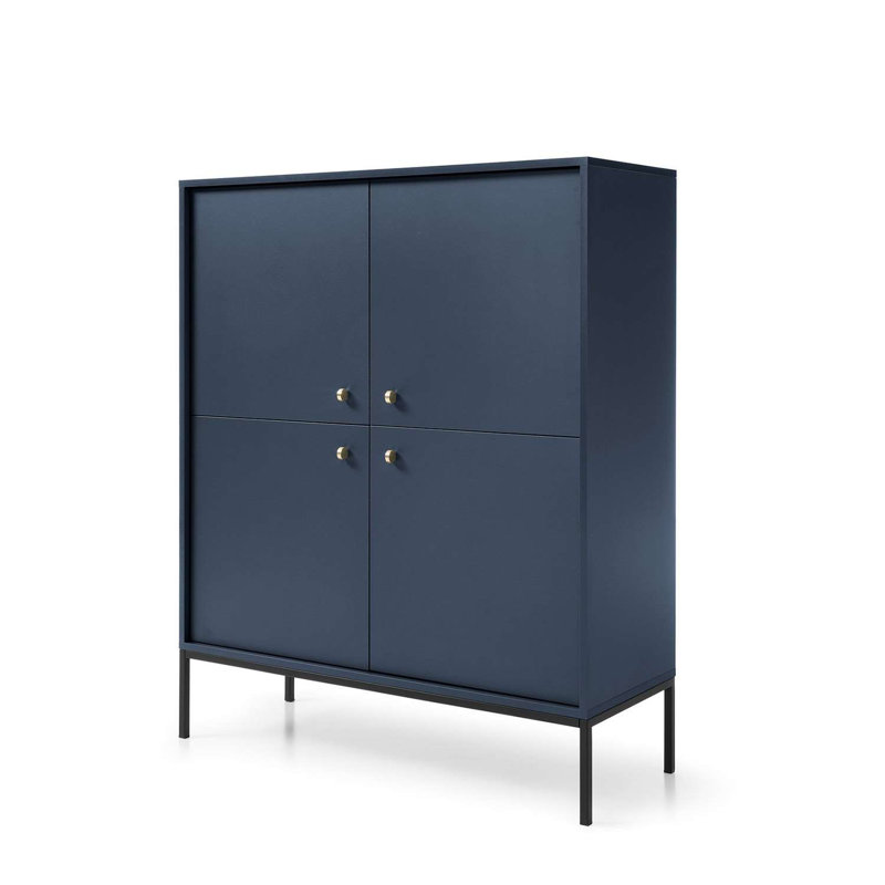 Lorrimor 104cm W Chest of Drawers, Navy Blue