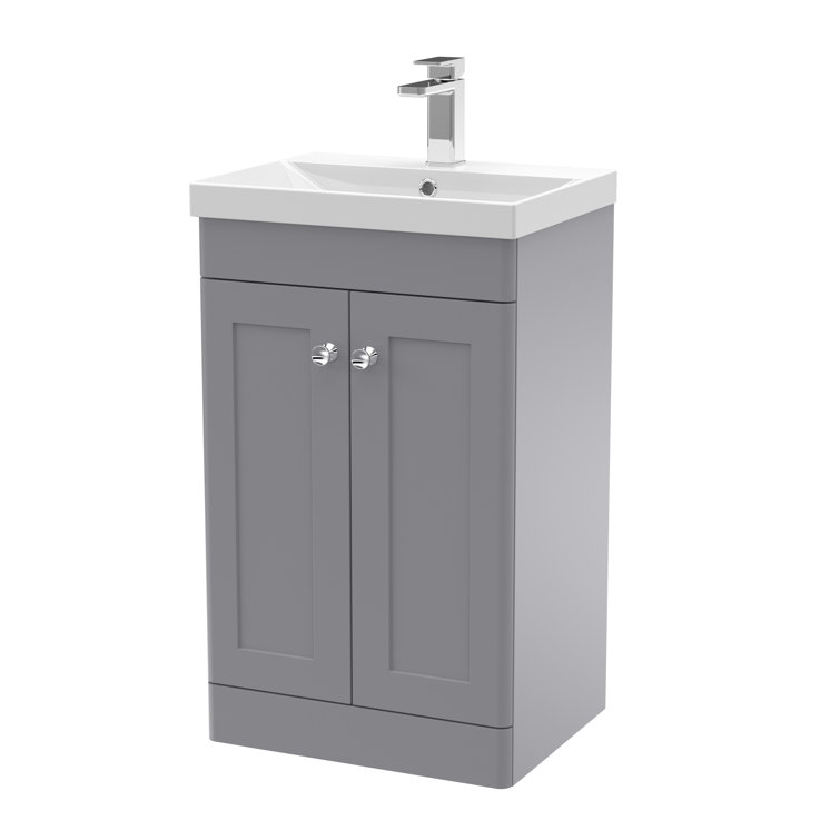 Classique 510mm Single Bathroom Vanity with Drop In Vitreous China Basin