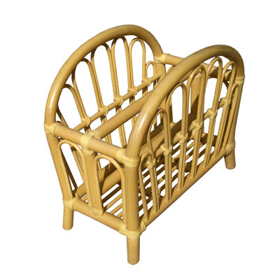 Gabilan Wicker/Rattan Free Standing Magazine Rack