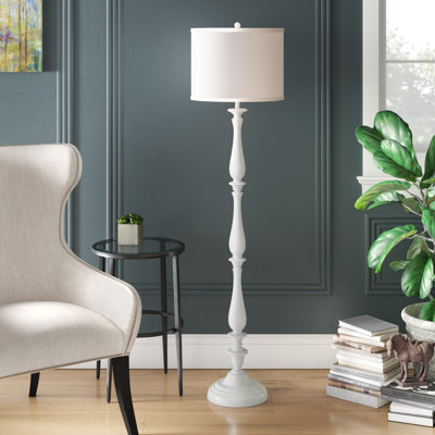 Bellmead 62'' White Traditional Floor Lamp