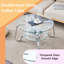 Table basse en verre trempé à double couche de style rétro minimaliste-133488611