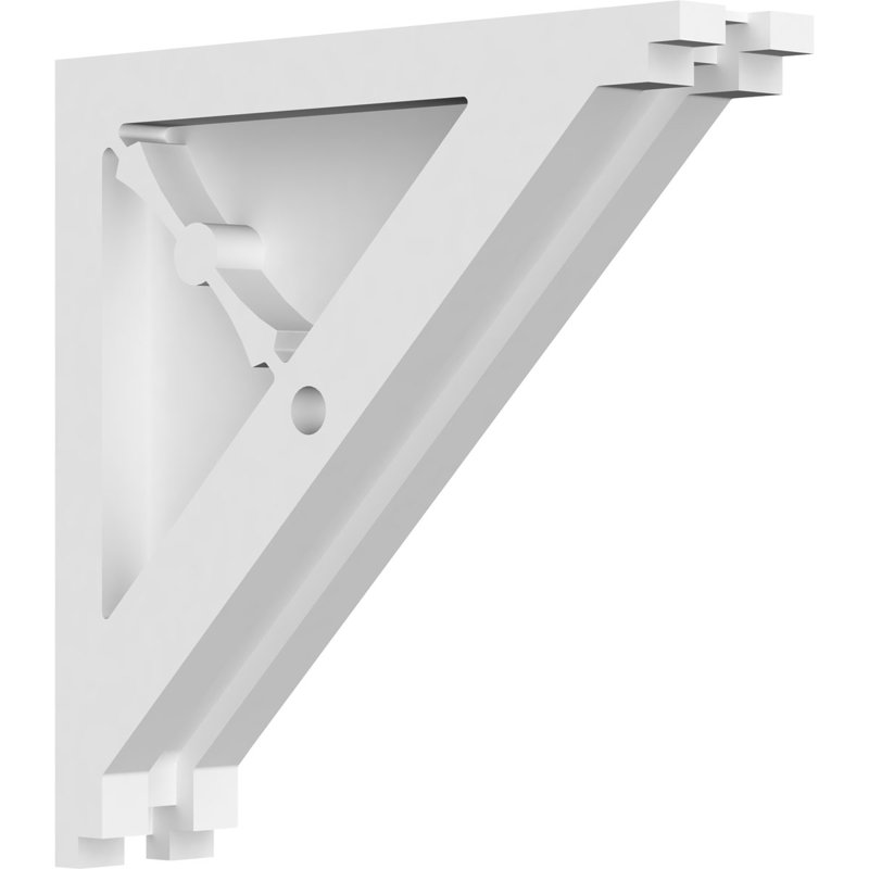 Corbeau en PVC de qualité architecturale Artisan, H 8 po x l 8 po x P 1,875 po